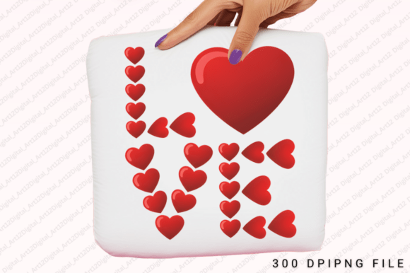Heart Love, Valentine's Day PNG Design for Your Projects