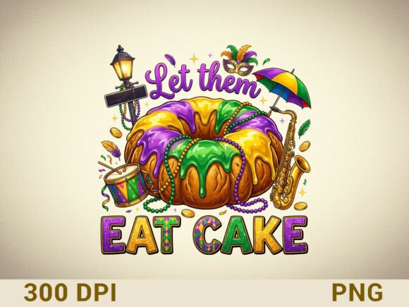 Mardi Gras King Cake Sublimation Design: A Festive Creative Asset