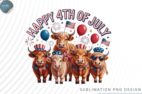 Patriotic Cows 4th of July PNG: Your Ultimate Design Asset
