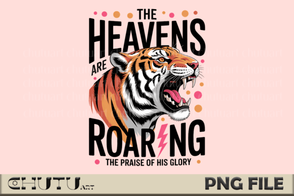 Unleash Divine Power with the Heavens Roaring Tiger PNG